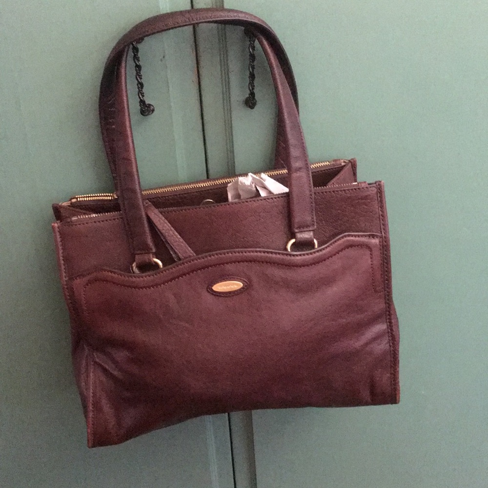 Tahari brown purse